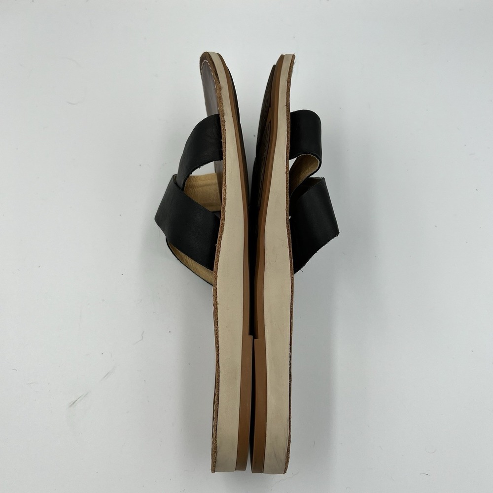Olukai Ke'a Kīpe'a 'Olu Criss Cross Strap Sandals Black Women's Size 8 / EUR 38 - Picture 8 of 10